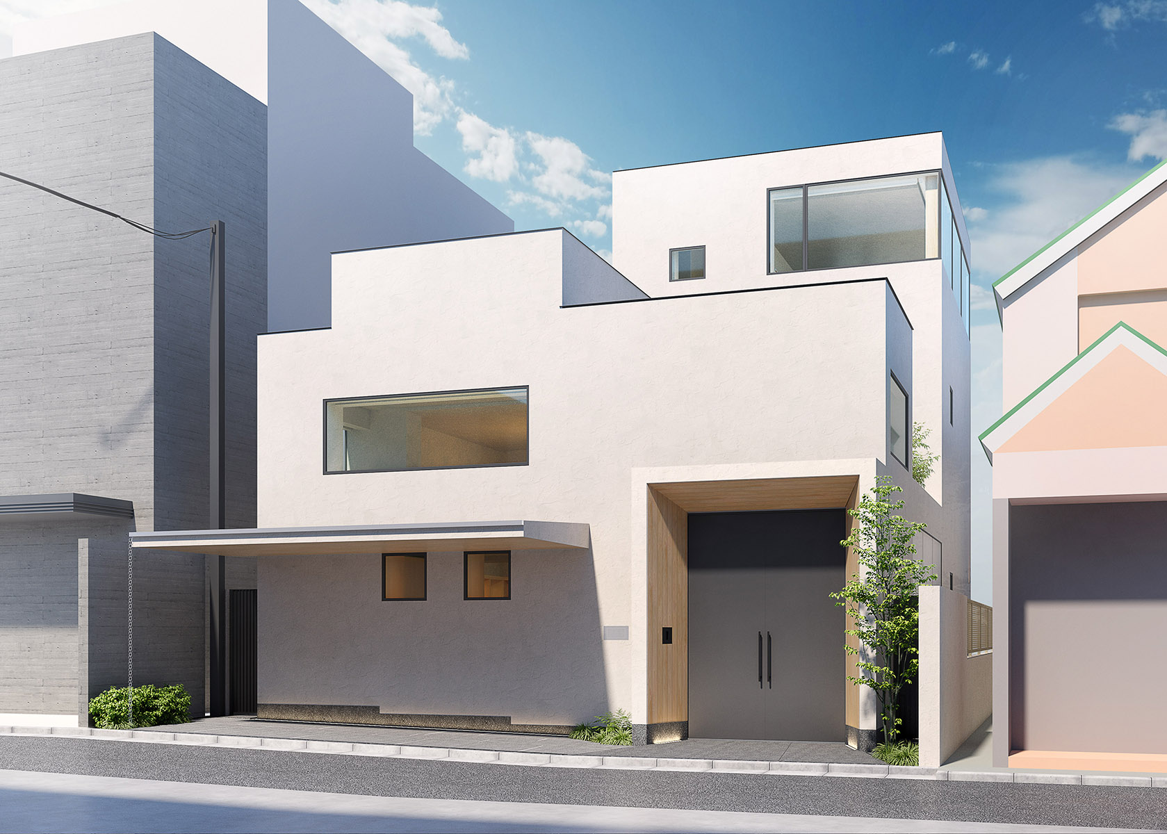 PLATES-住宅の外観3DCG画像