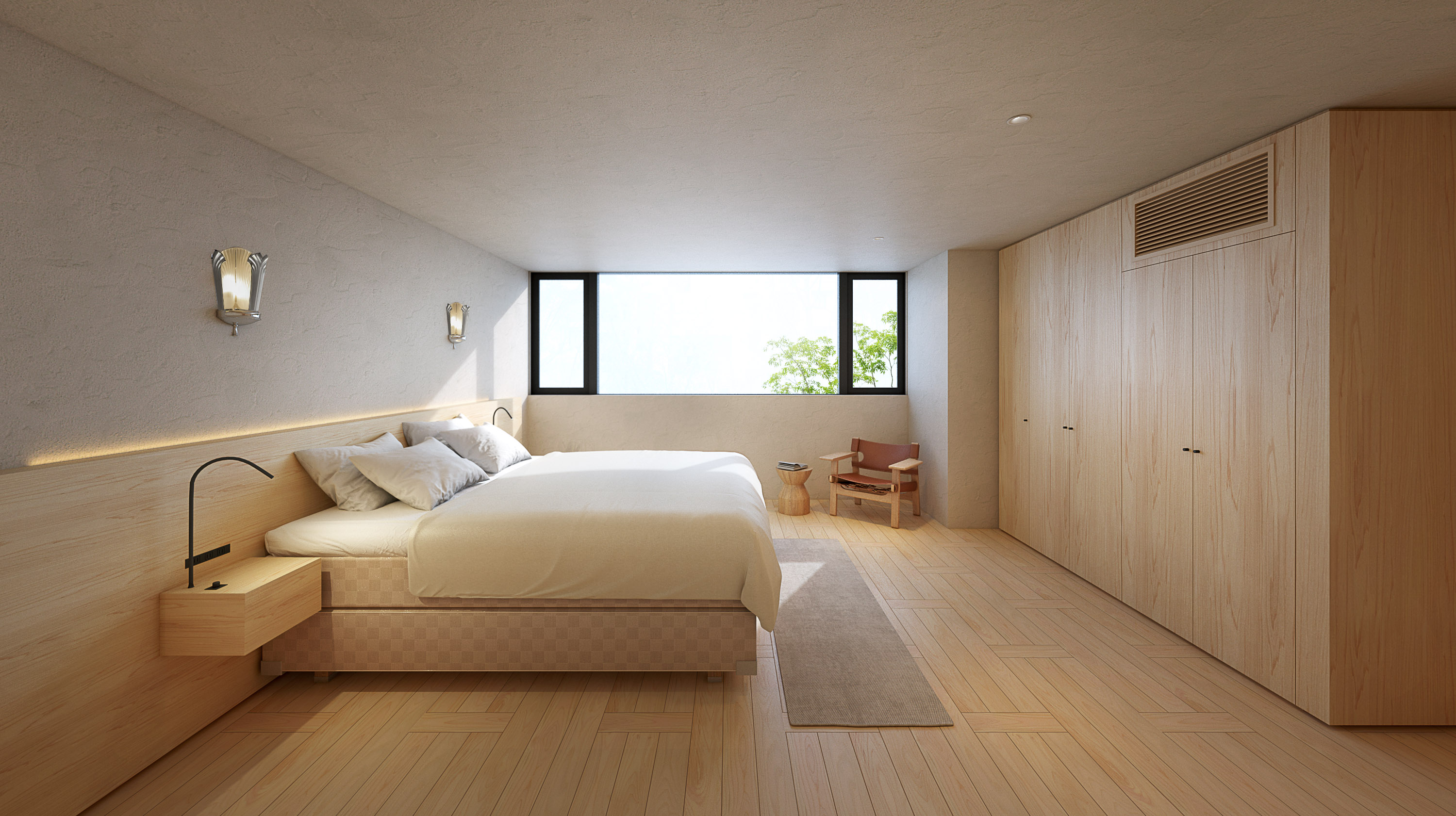 PLATES-住宅の寝室3DCG画像
