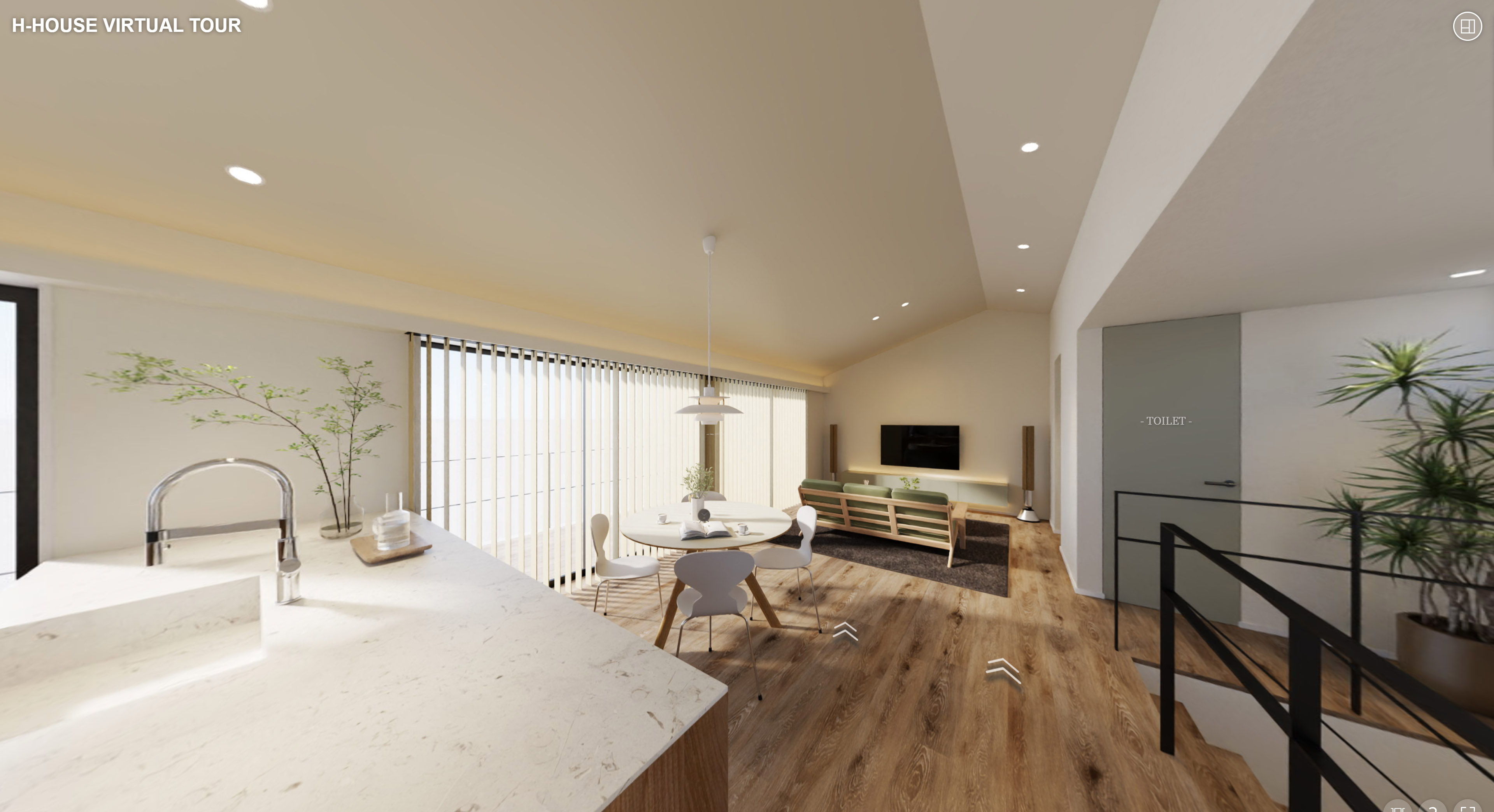注文住宅のインテリアVR画像
